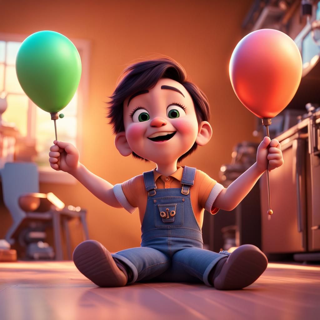 Simple Joys: 3D Art Inspired by Pixar