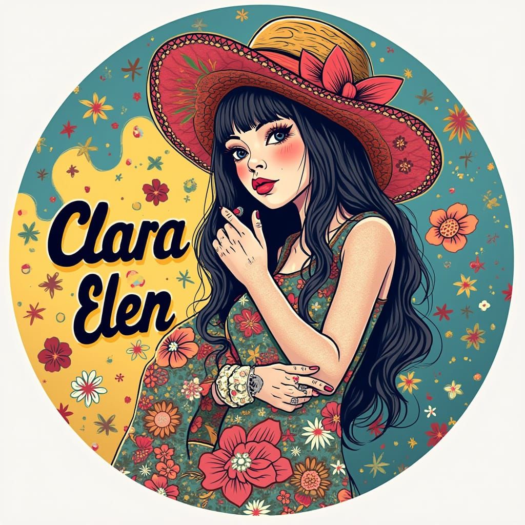 Eye-Catching Logo with Woman and Shopping Cart