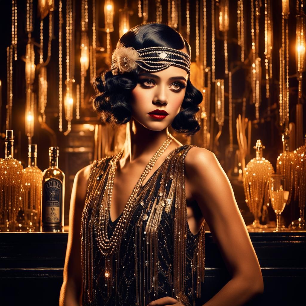 Jenna Ortega dressed as a flapper girl