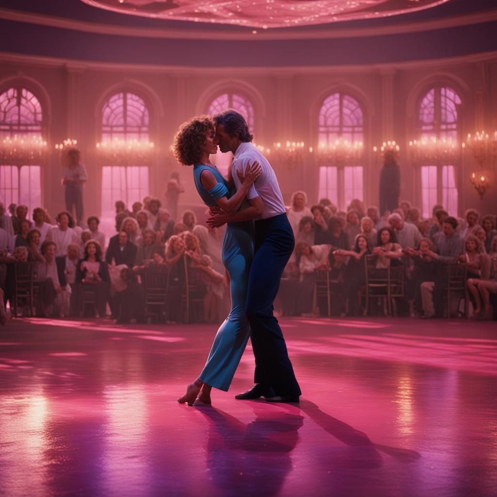 Jennifer Grey in Dirty Dancing: Detailed Matte Painting
