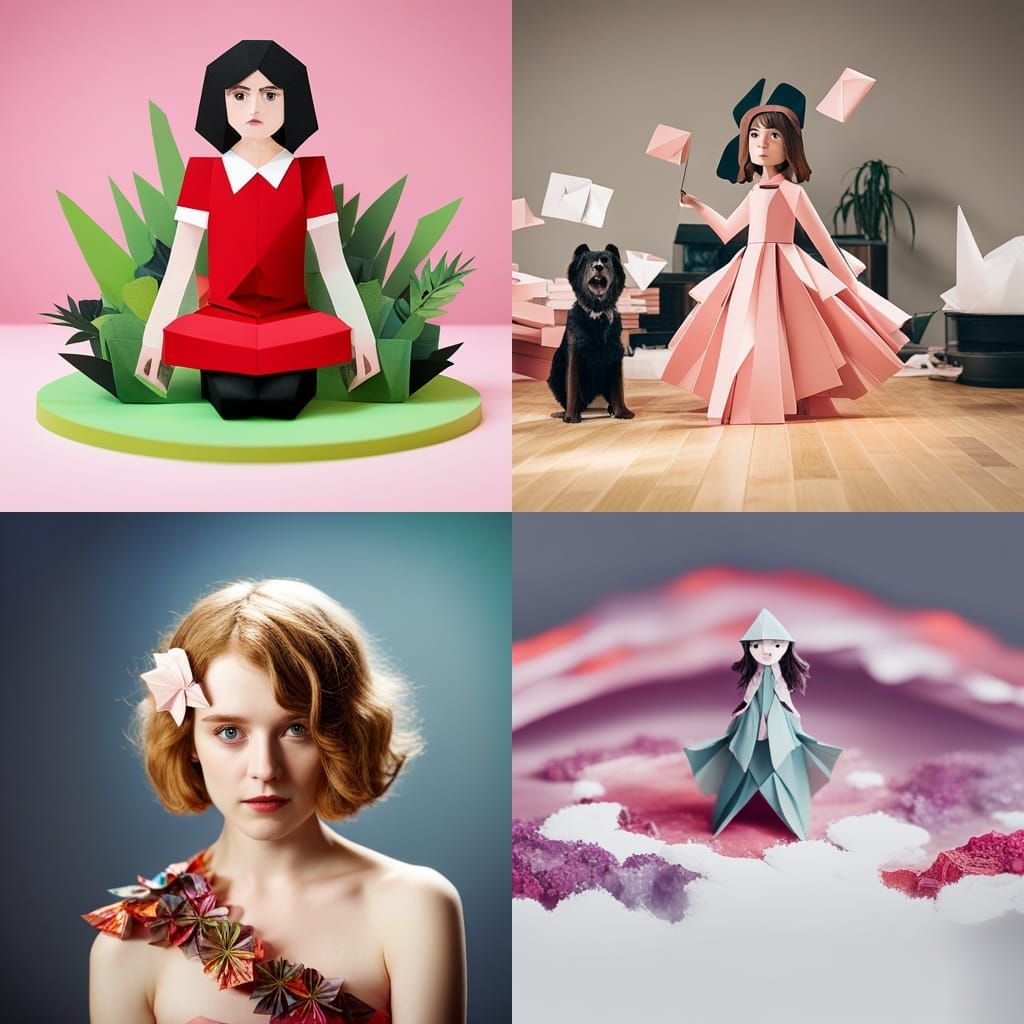 Maisie Peters Good Witch Origami Papercraft