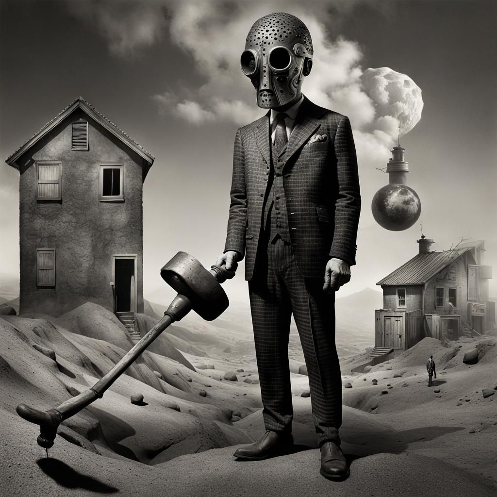 Surreal Jackhammer Disciple: Intricate Ultraviolet Photograp...