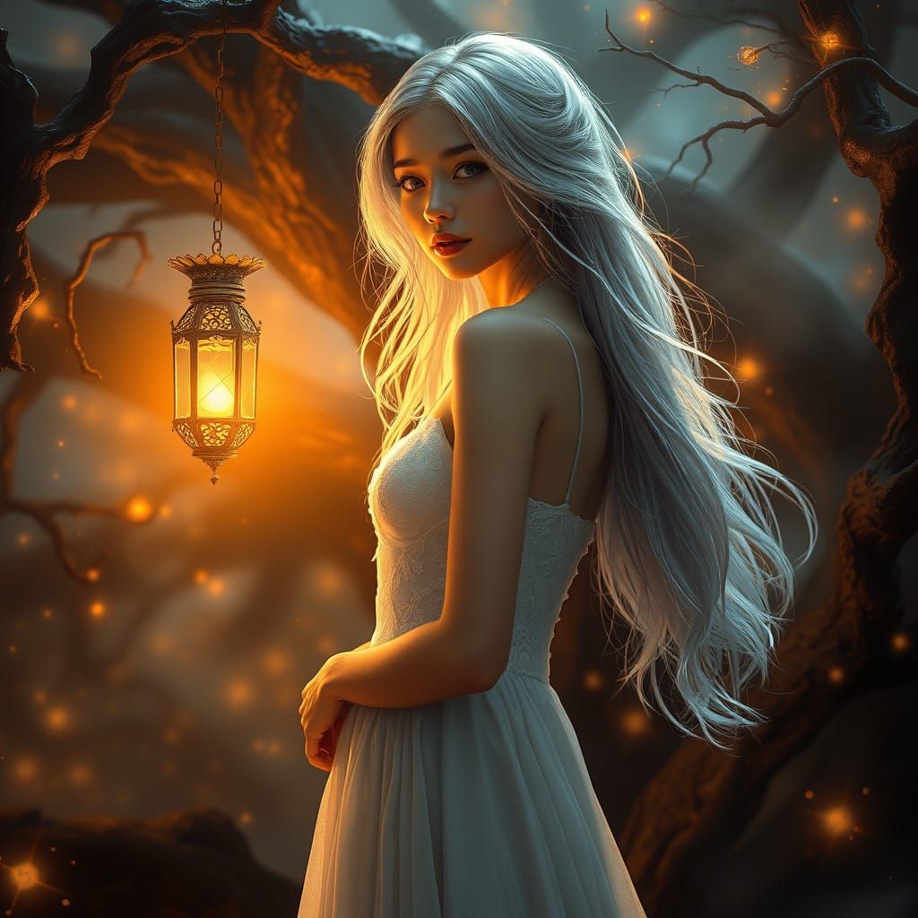 Ethereal Lady in Mystical Forest ✨✨✨