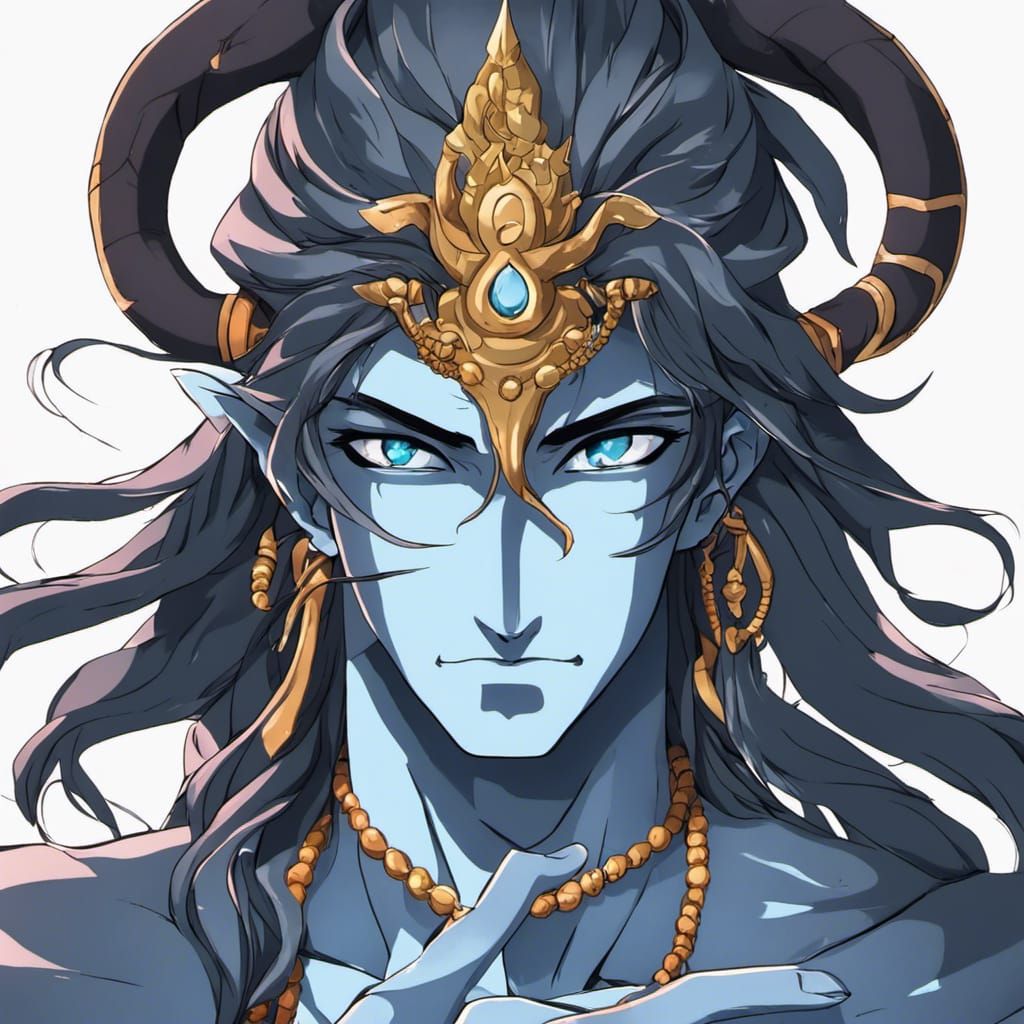 Lord Shiva as Anime Character