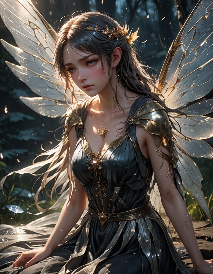 Windswept Fairy Dies on Desolate Battlefield