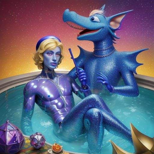 Vibrant Surrealism in Whirlpool Wonderland