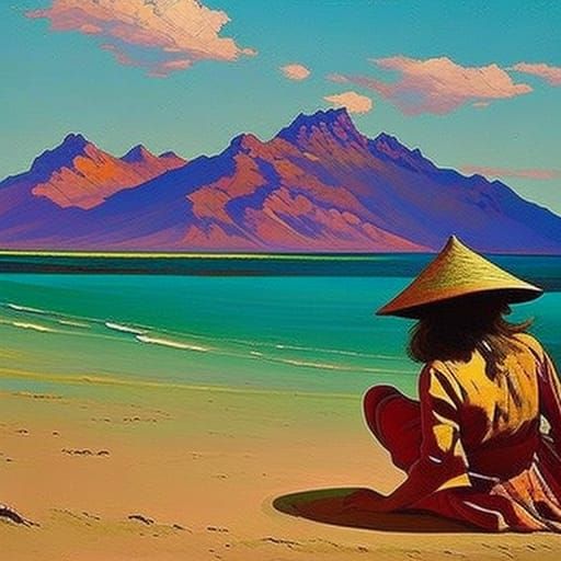 Desert Island Escape: A Digital Painting