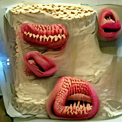 Macabre Birthday Cake Made of Human Parts