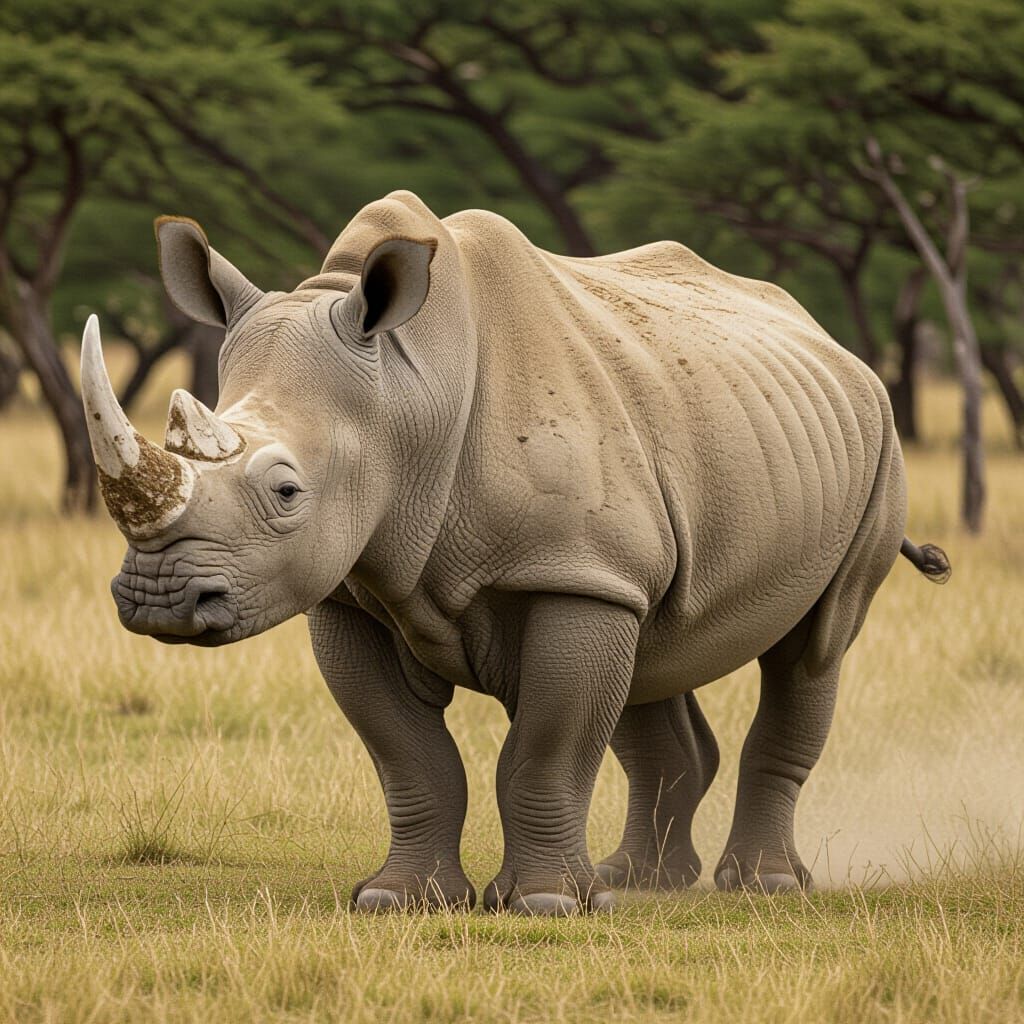 Majestic Rhinoceros Generated by AI
