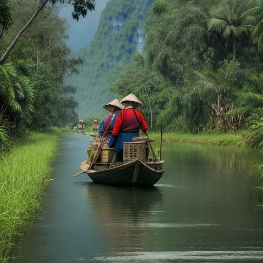 AI Generated Image of Vietnam Landscape