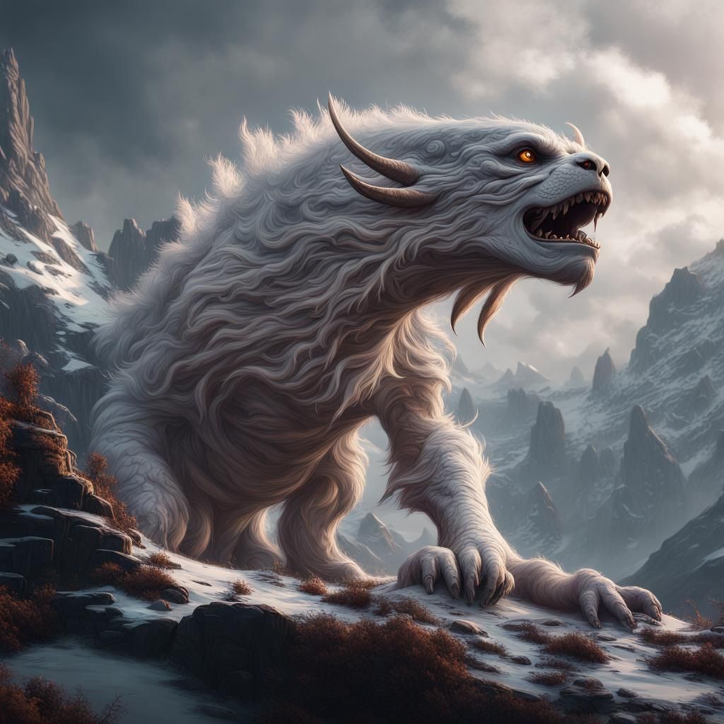Detailed Matte Painting of Falkor in 8k