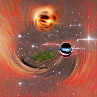 Planet Earth orbiting a black hole