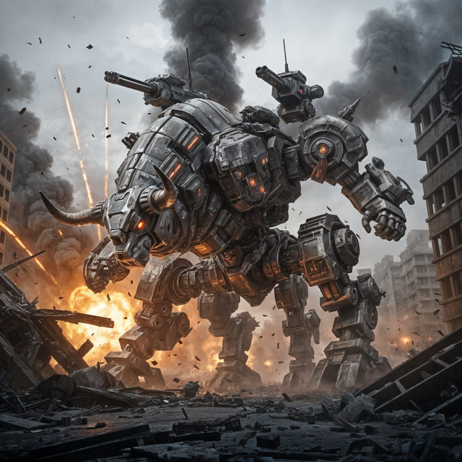 Mechanical Bull Rampage in Armored Core Style