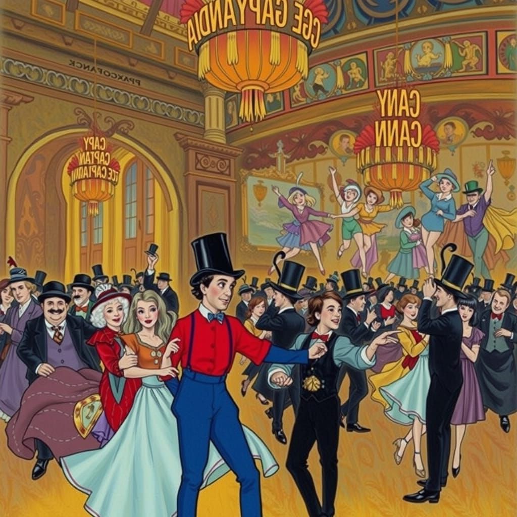 "Who can dance the Can-Can? The Grapych man can"