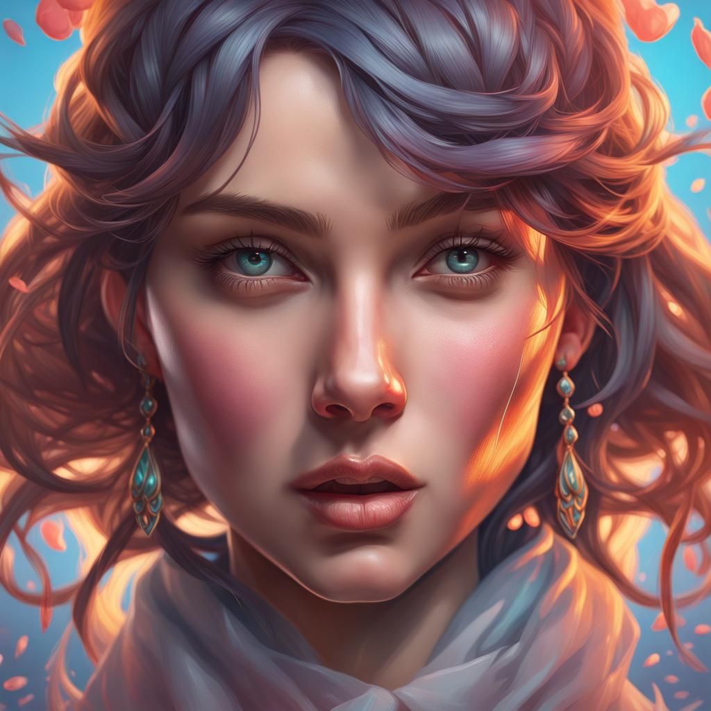 Hyperrealistic Portrait with Dynamic Lighting and Intricate ...