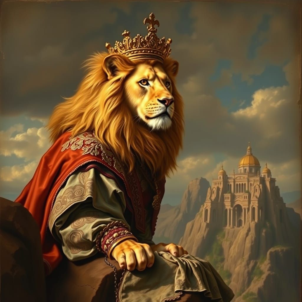 Lion King in Renaissance Style