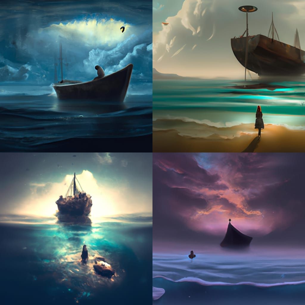 Stranded in Ocean: A Digital Matte Painting