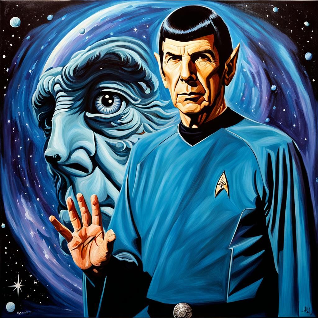 Eldritch Acrylic Portrait of Spock