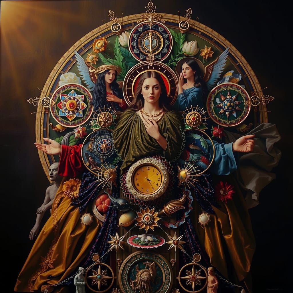 Masterpiece Painting of Beauty and Truth