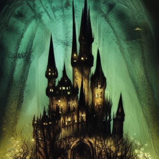 Luminescent Gothic Castle in Miniature Wonderland