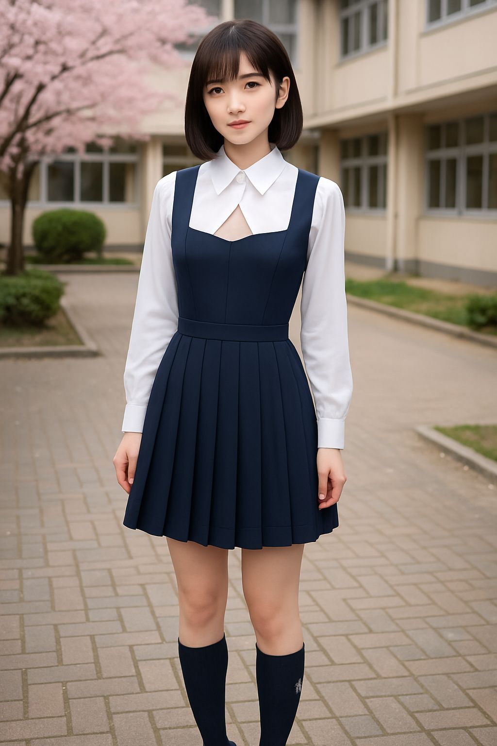 Japanese School Uniform With Unique Blouse Design