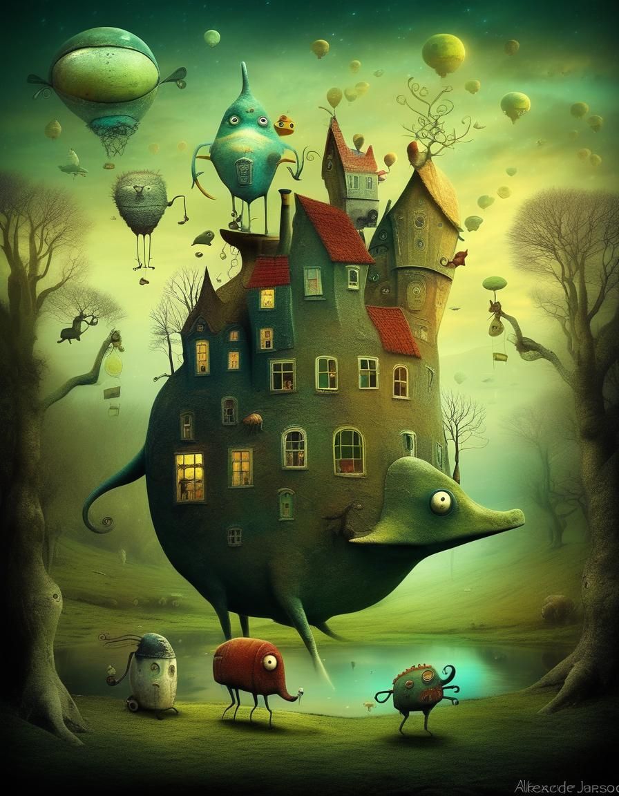 Whimsical Creatures in a Bizarre World