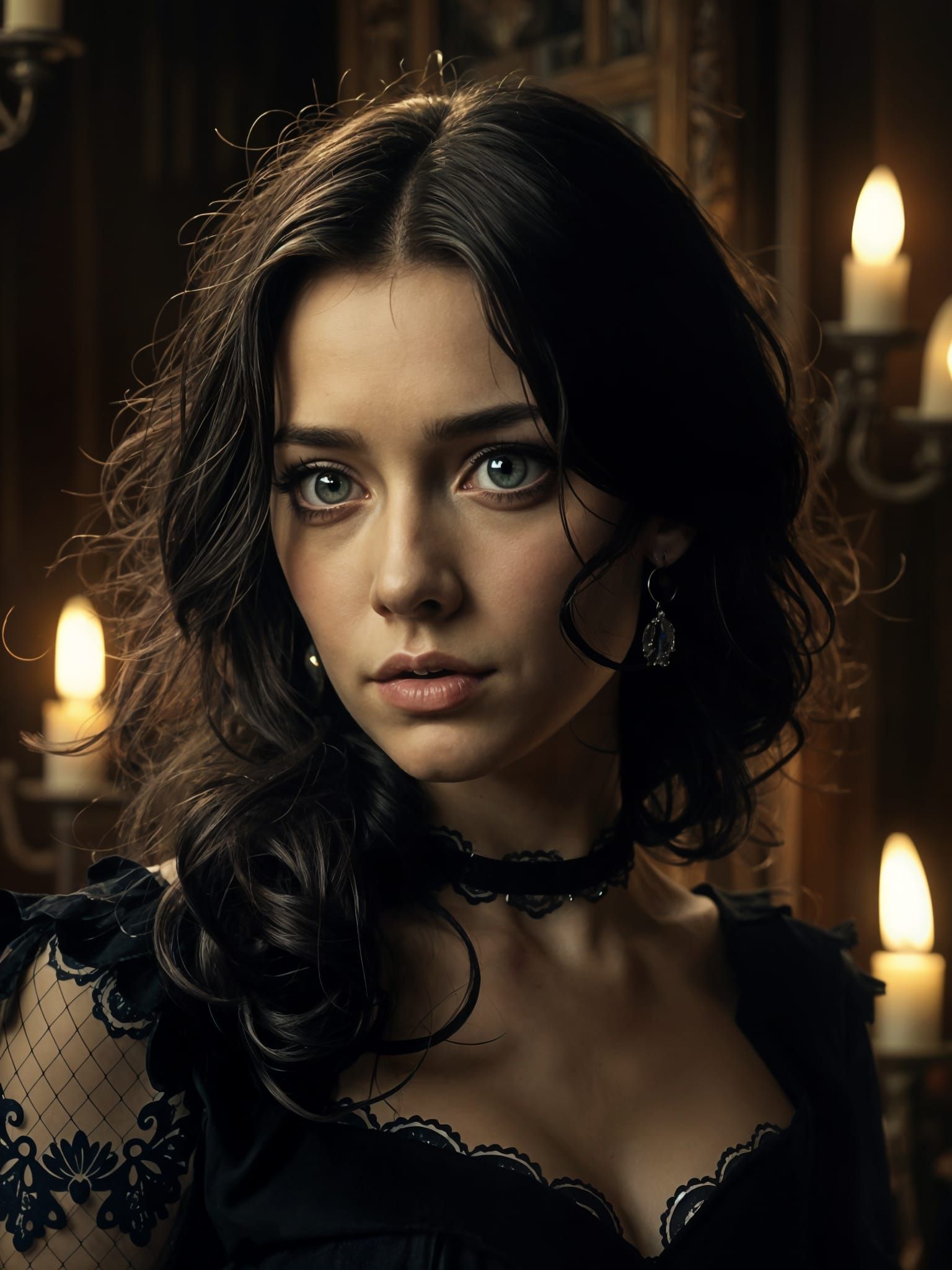 Gothic Belle Shines with Cinematic Elegance