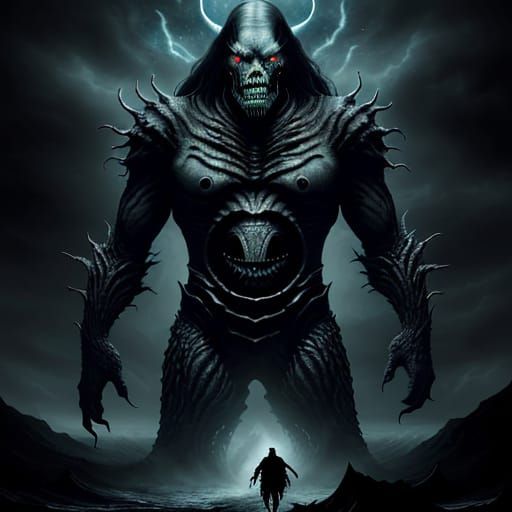 Cosmic Horror Entity Emerges from Ocean Depths in a Haunting...