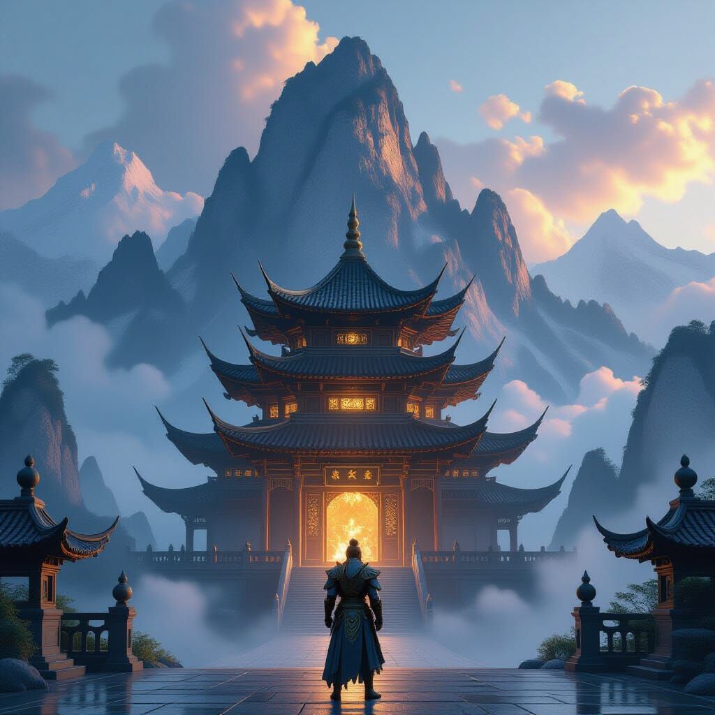 Mystical Pagoda Guards Dragon Lair Entrance