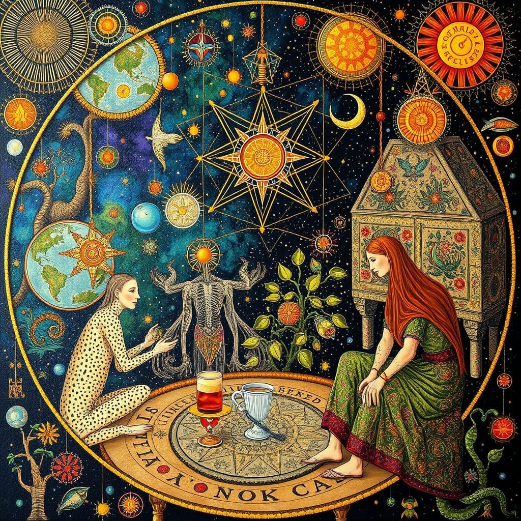 Psychedelic Utopia: Sacred Geometry in Oil Painting