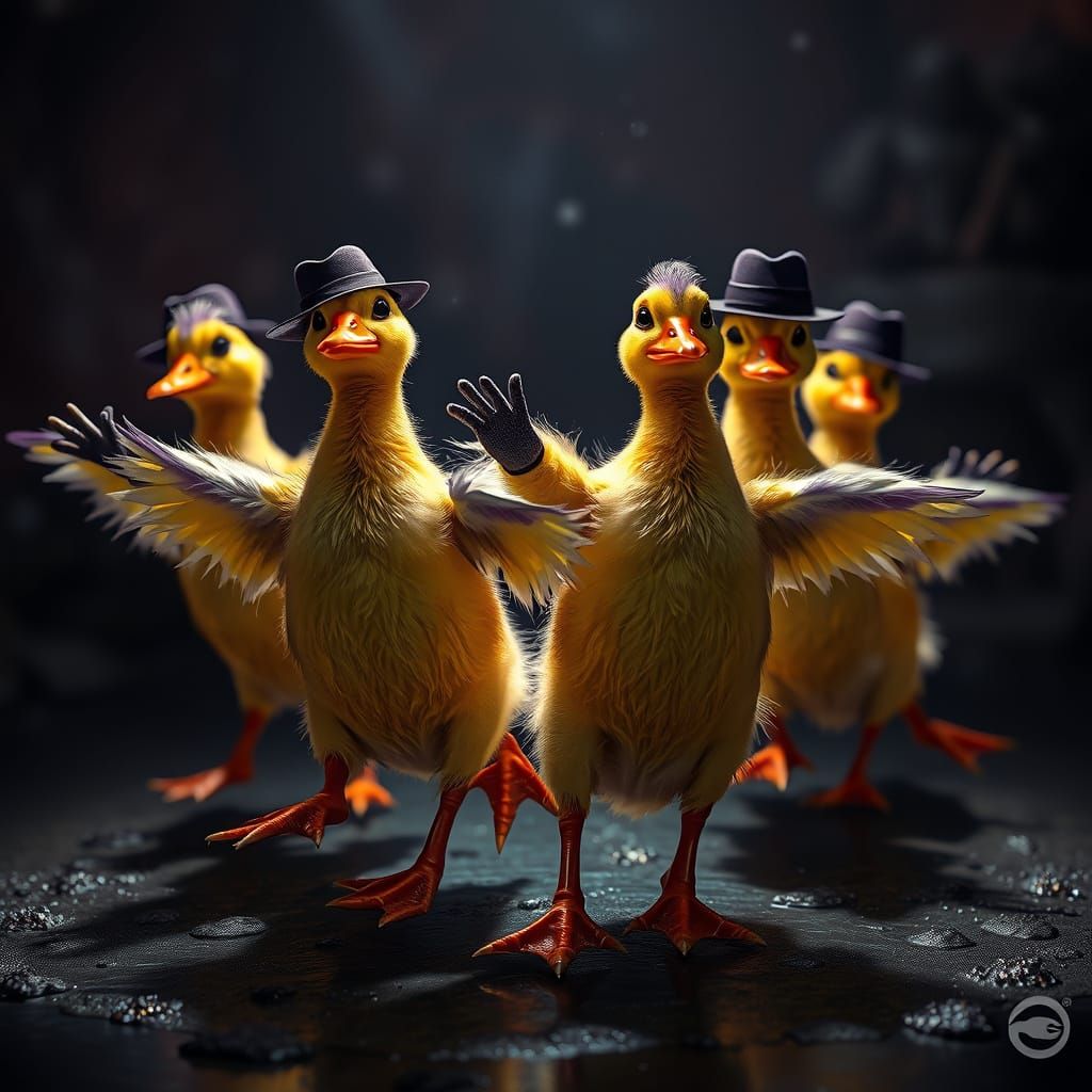 Ducklings Channel Michael Jackson in Fantasy Setting