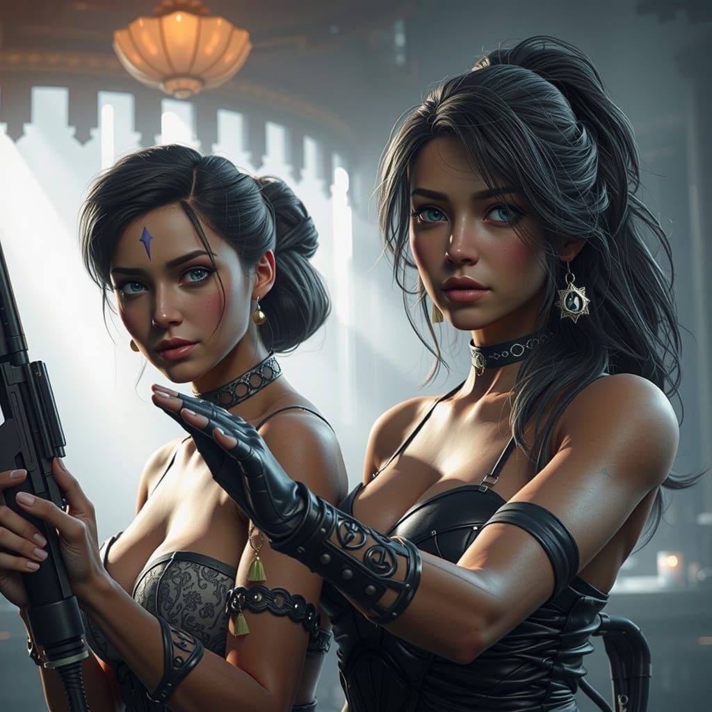 Epic 3D Warrior Goddesses in Stunning HDR