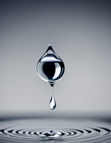 High-Speed Water Drop Impact Macro Photography