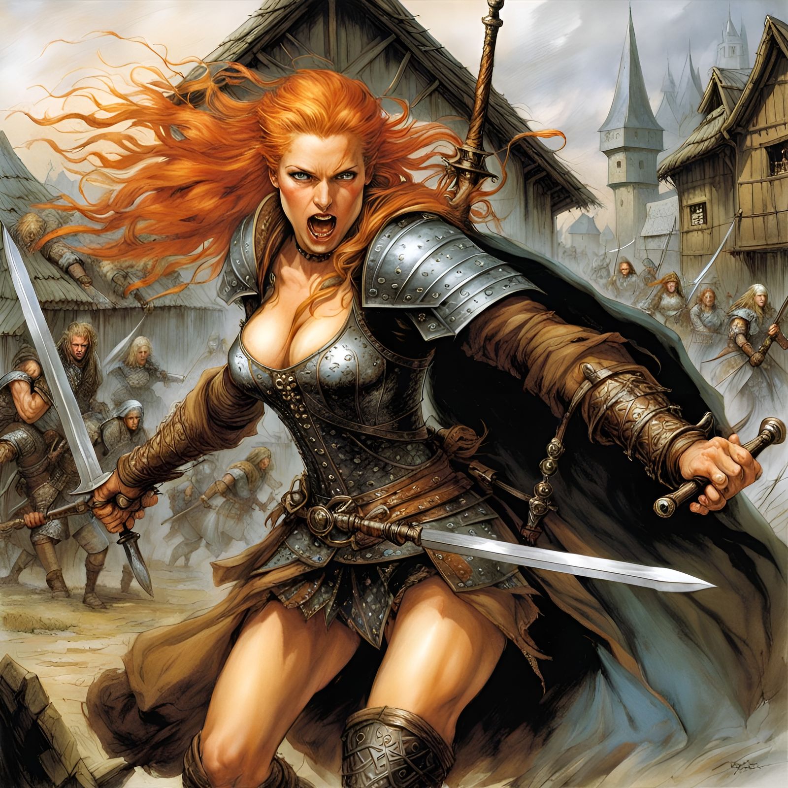 Ginger Adventuress Battles Witcher in Dark Fantasy Comic