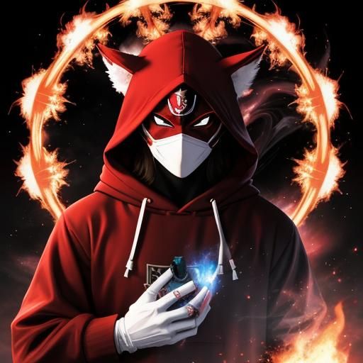 Anime Trickster God with Burning Ice Universe