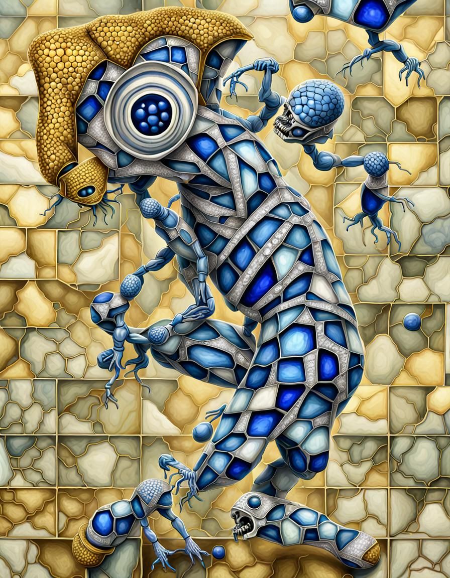 blue jesters building ants out of platinium gold and diamond...