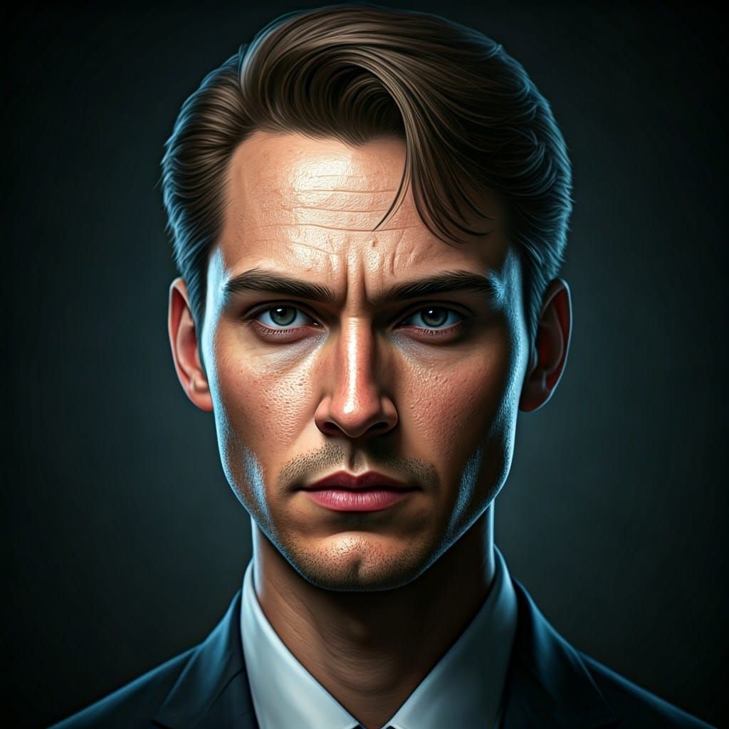 Traditional Hasidic Girl with Distinctive Haircut