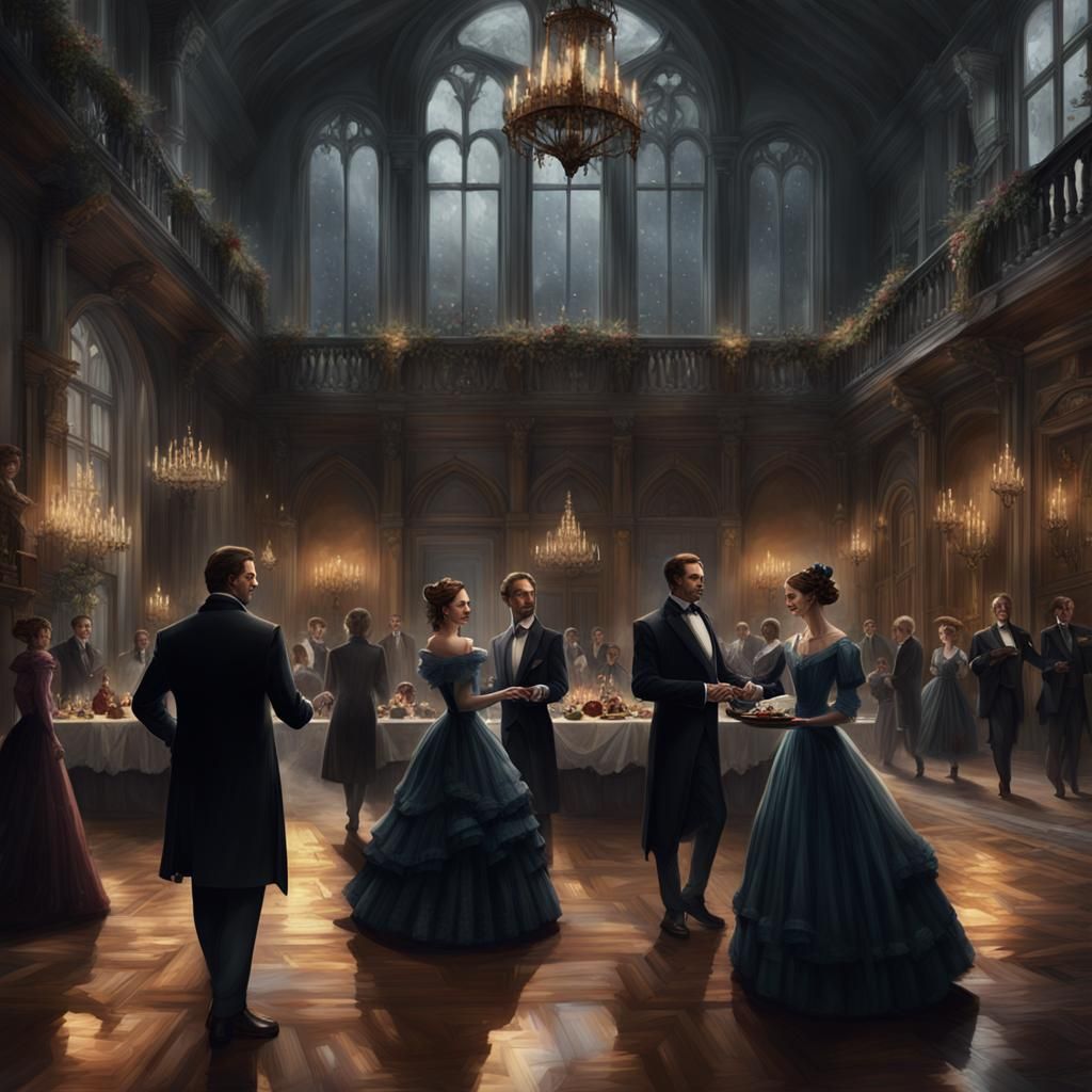 Gothic Ball as Still Life Painting