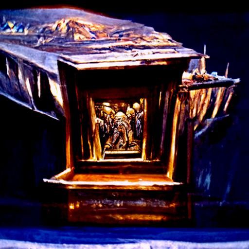 The Ark of the Covenant as Oil Painting