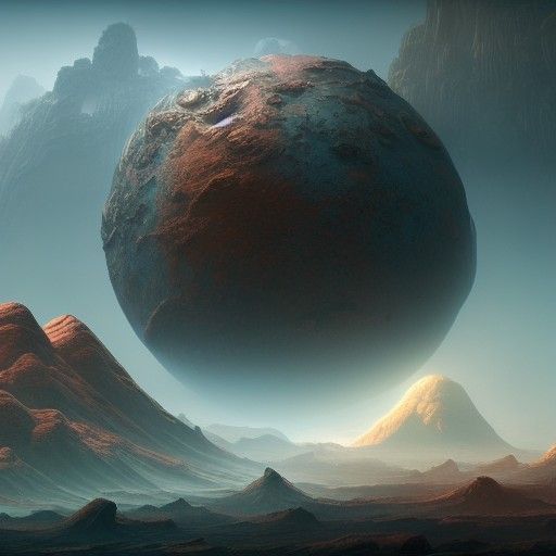 Colorful Alien Planet Concept Art in 8K