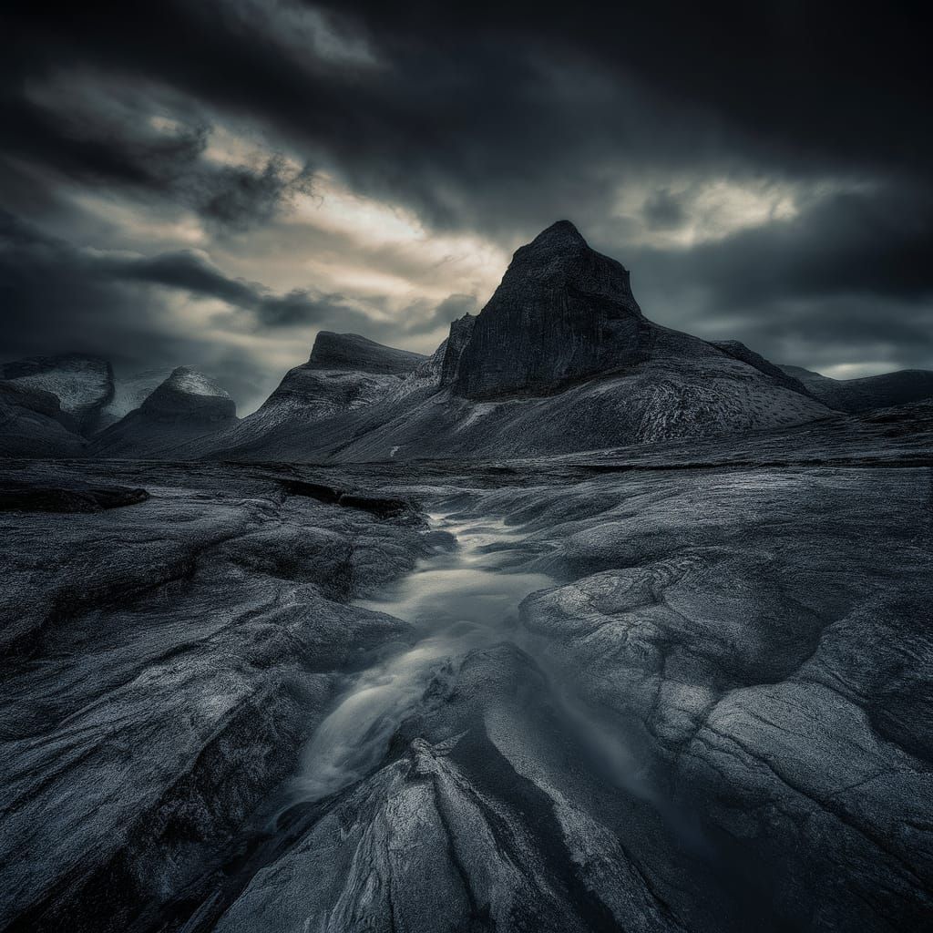 High-Resolution Cinematic Landscape Photograph in HDR