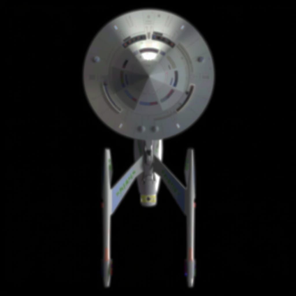 Retro-Futuristic Starship Design in Metallic Silvers and Ele...
