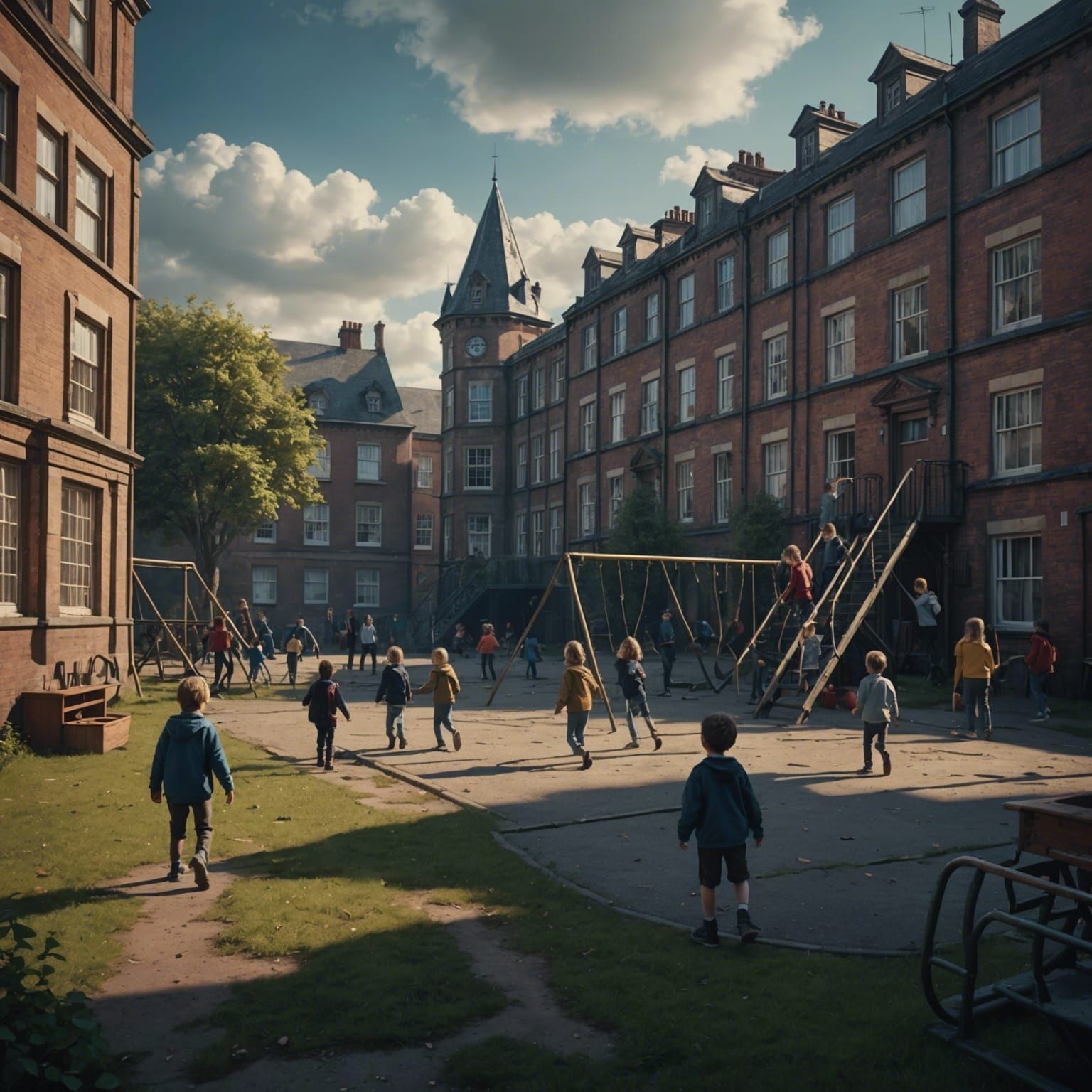 Children's Playground: Epic Digital Matte Painting