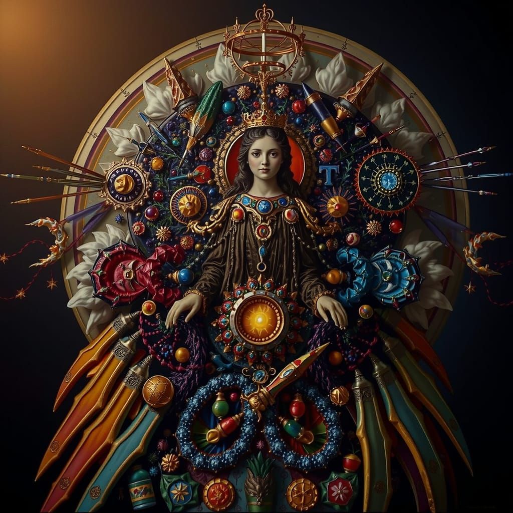 Masterpiece Painting of Beauty and Truth