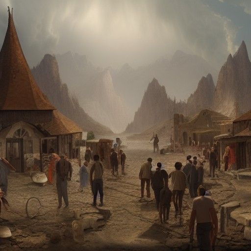 People Helping People: Detailed Matte Painting