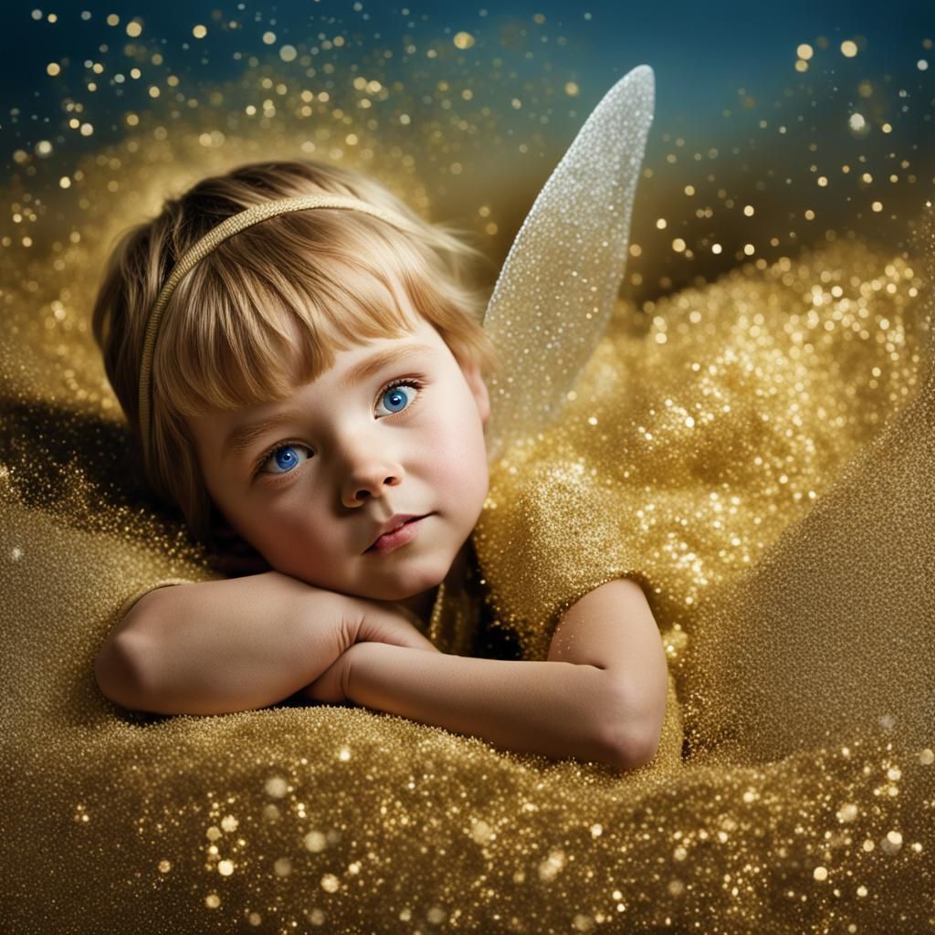Tinkerbell Sprinkling Fairy Dust on Sleeping Children