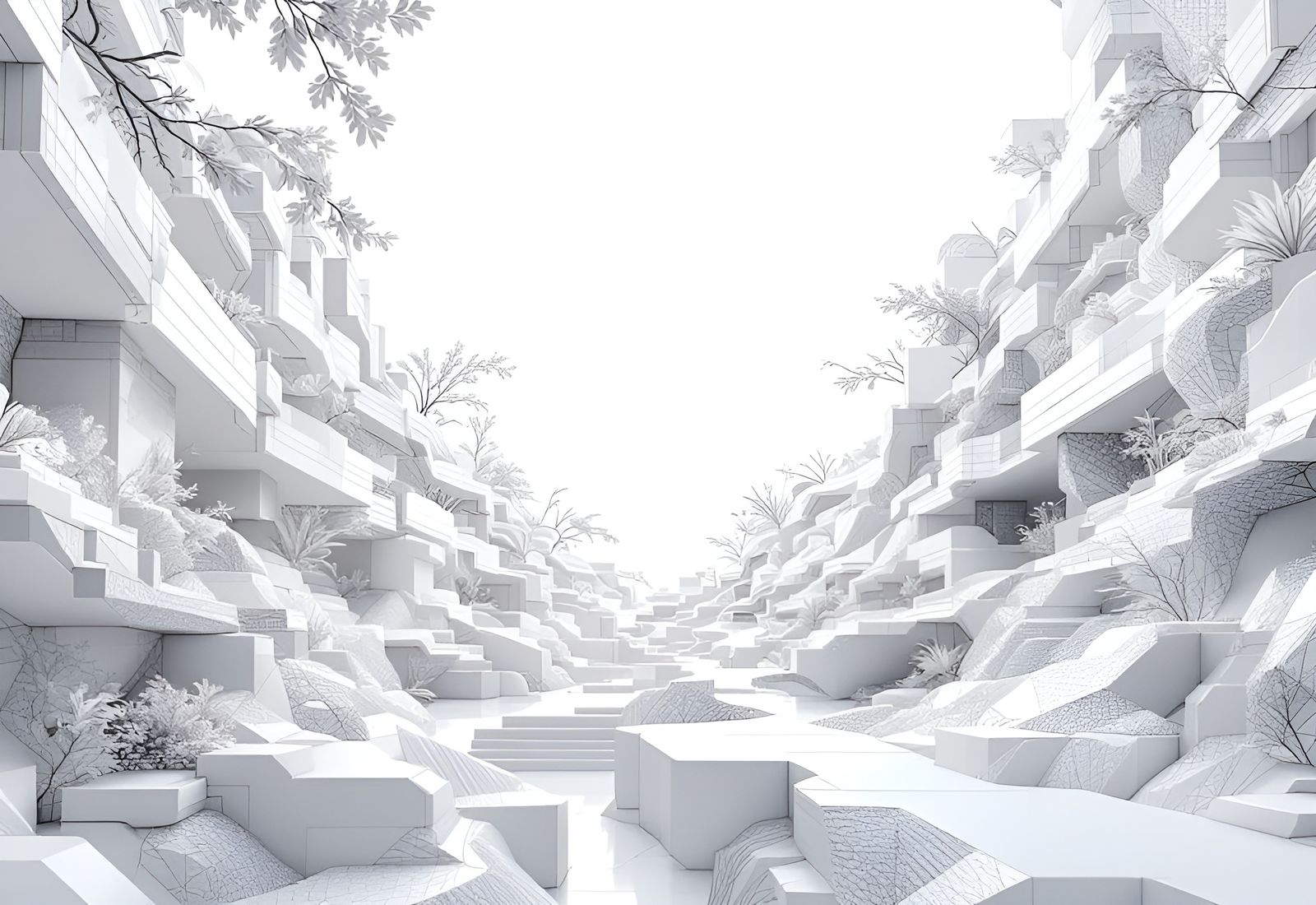 Ethereal Masterwork on White Background in 8K HD