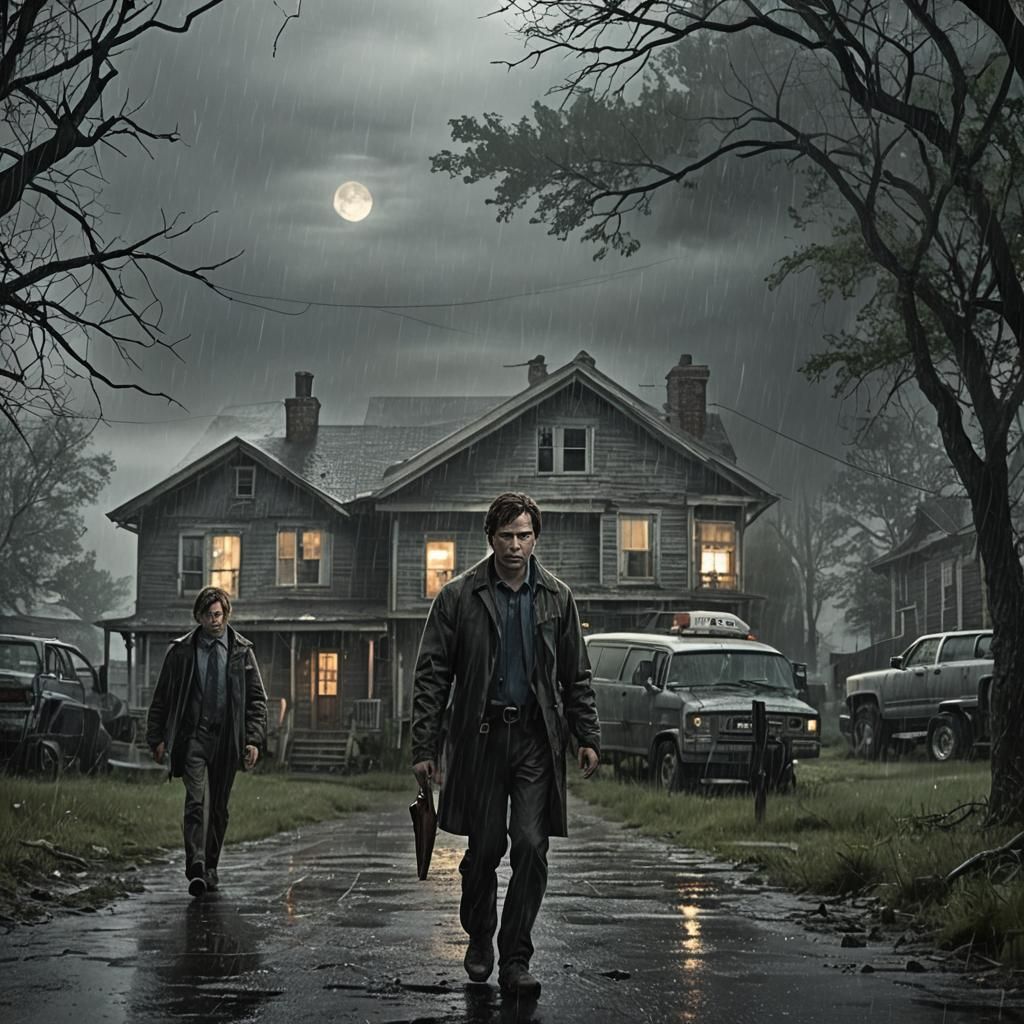 Small Town Mystery in Cinematic Thriller Style