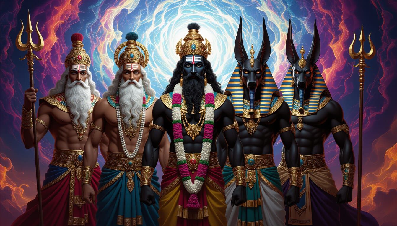 Pantheon of World Gods in Epic Fantasy Art