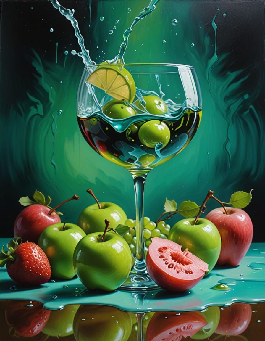 Turquiose drink glass